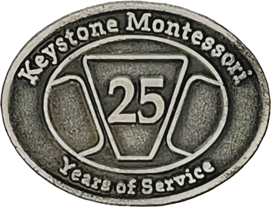 Service Pin Examples - Keystone Montessori - 25 Year
