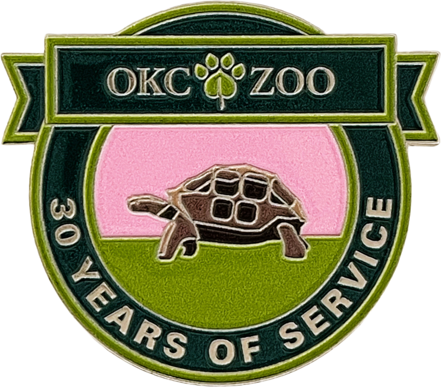 Service Pin Examples - Oklahoma City Zoo - Year 30