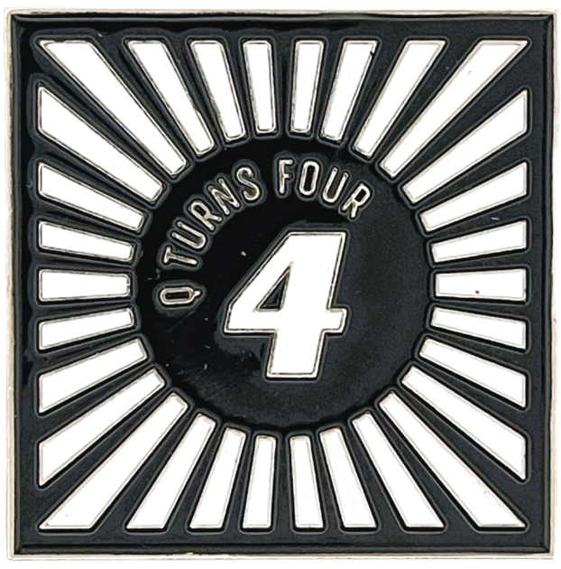 Years of Service Pin for Managed by Q - Turns 4