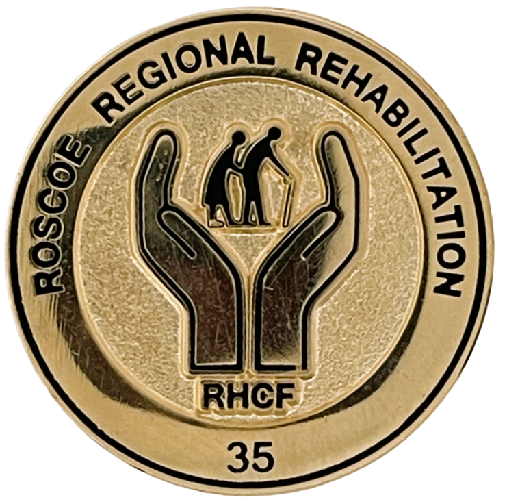 Years of Service Pin for Roscoe Regional Rehabilitation 35 Years